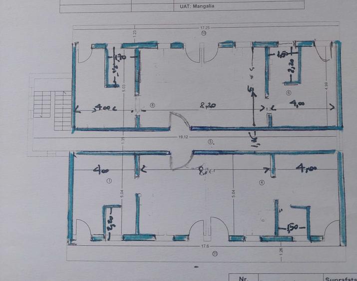 Apartament cu 3 camere semidecomandat în Central