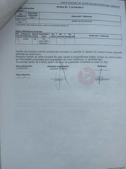 Teren de 5800 mp, în Sântandrei