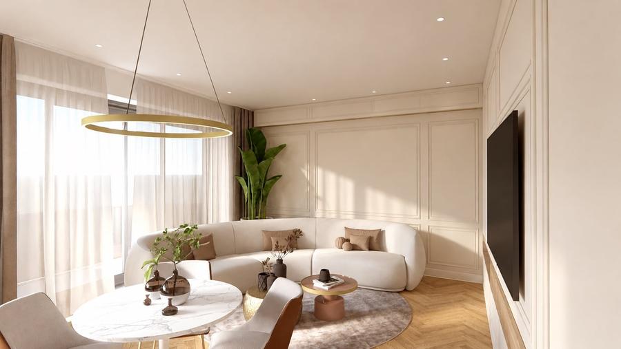 Apartament cu 2 camere decomandat în Herăstrău