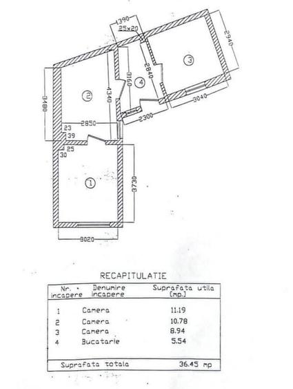 Casă cu 3 camere în Tei