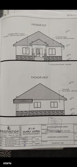 Teren intravilan Pielesti (gaze)+proiect casa - 1