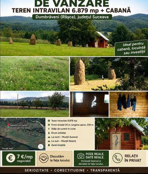 Teren de 6879 mp, în Dumbrăveni