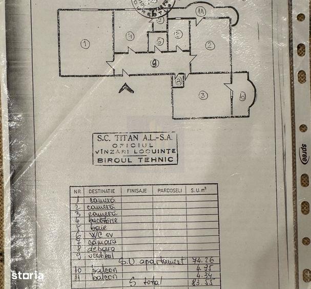 Apartament cu 3 camere decomandat, mobilat în Nerva Traian