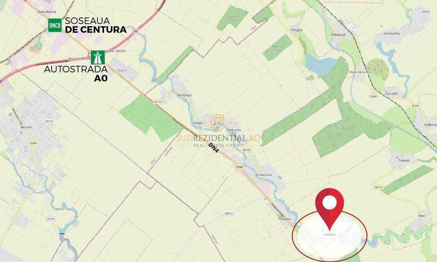 Teren Construcții intravilan de 84400 mp, în Frumușani