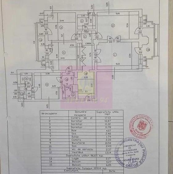 Apartament cu 4 camere decomandat în Decebal