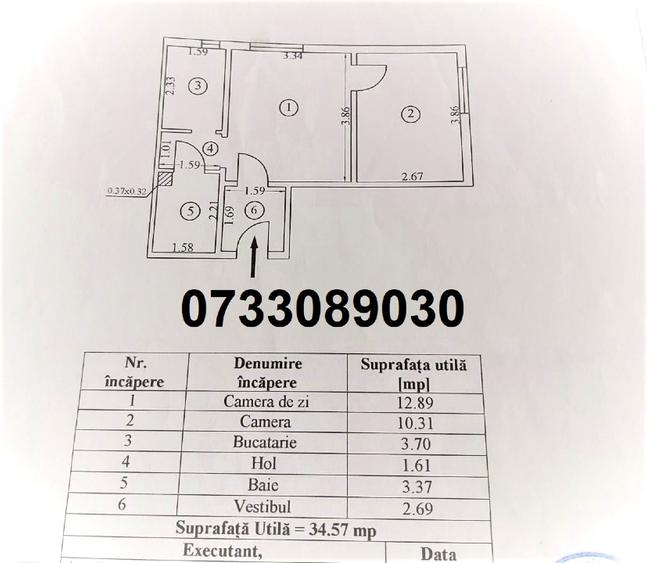 Apartament cu 2 camere nedecomandat în Drumul Taberei