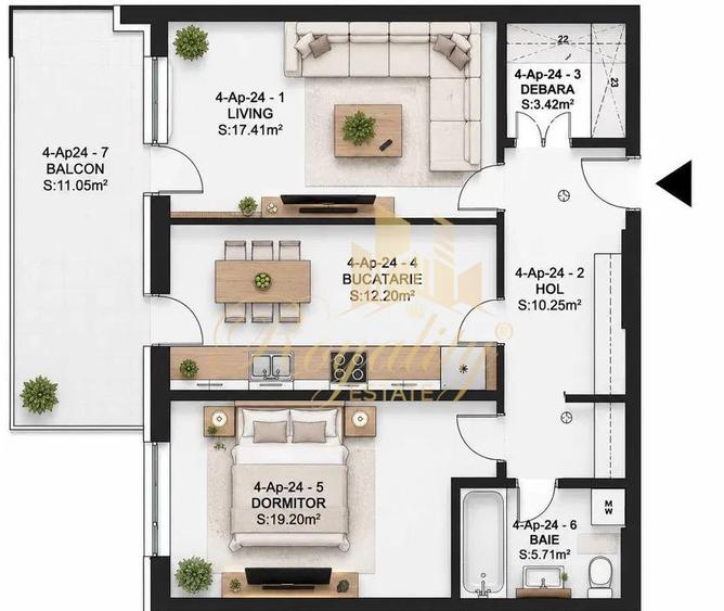Apartament cu 2 camere decomandat, mobilat în Circumvalațiunii