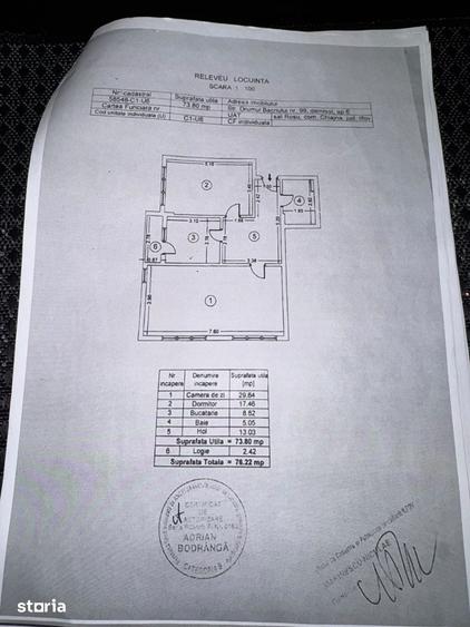 Apartament cu 2 camere în Roșu