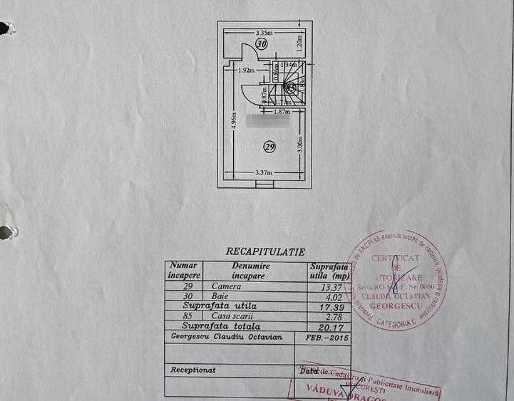 Apartament cu 2 camere, mobilat în Titan