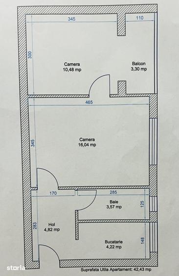 Apartament cu 2 camere în Odobescu