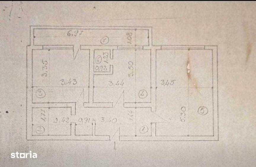 Apartament cu 2 camere decomandat în Central