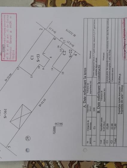 Casă cu 3 camere cu Canalizare în Chitila