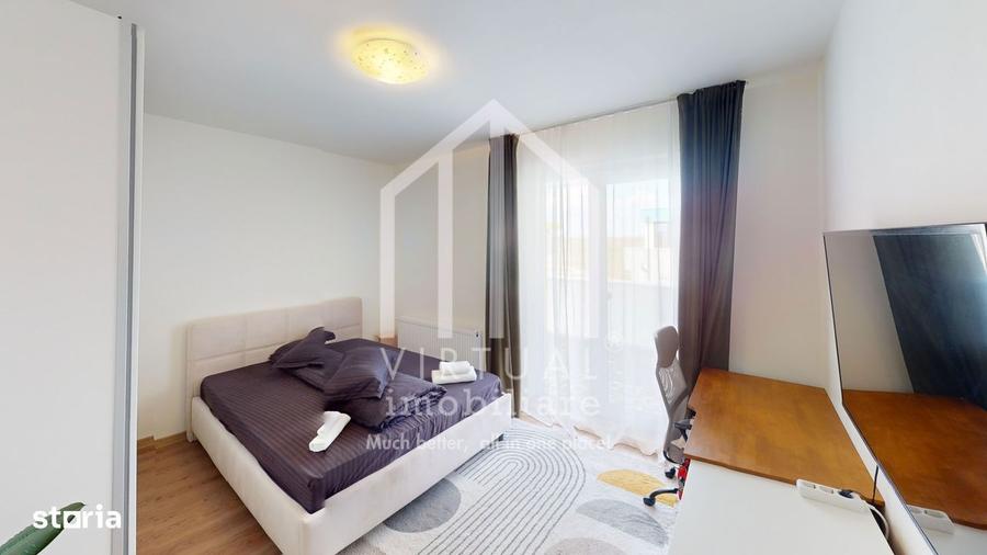 Apartament cu 2 camere, 36mp utili+terasa 38mp, parcare, Turnisor - 2