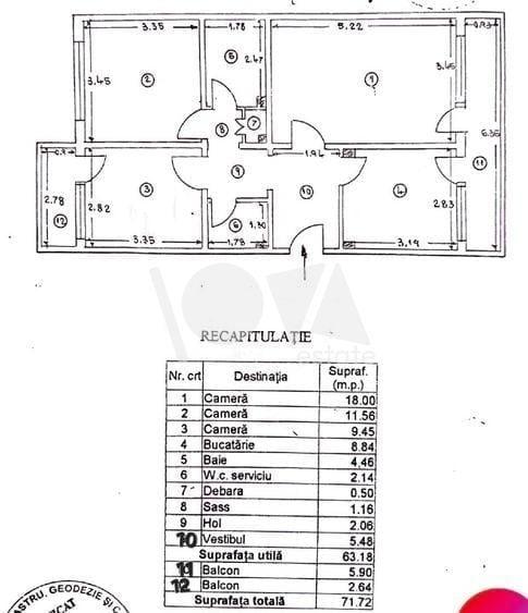 De vânzare: apartament 3 camere mobilat-utilat Militari-piata Gorjului - 13