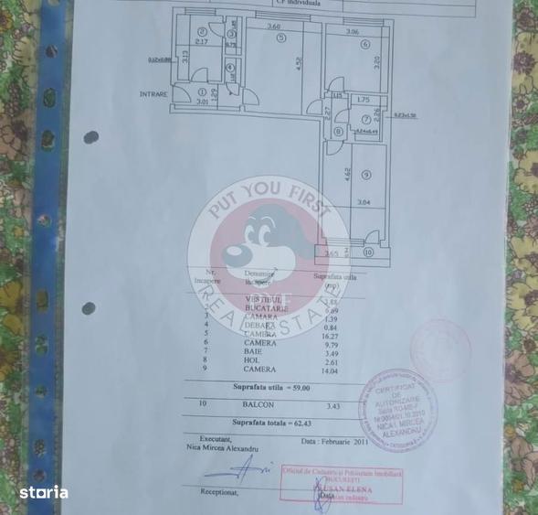 Apartament cu 3 camere semidecomandat, mobilat în Lizeanu