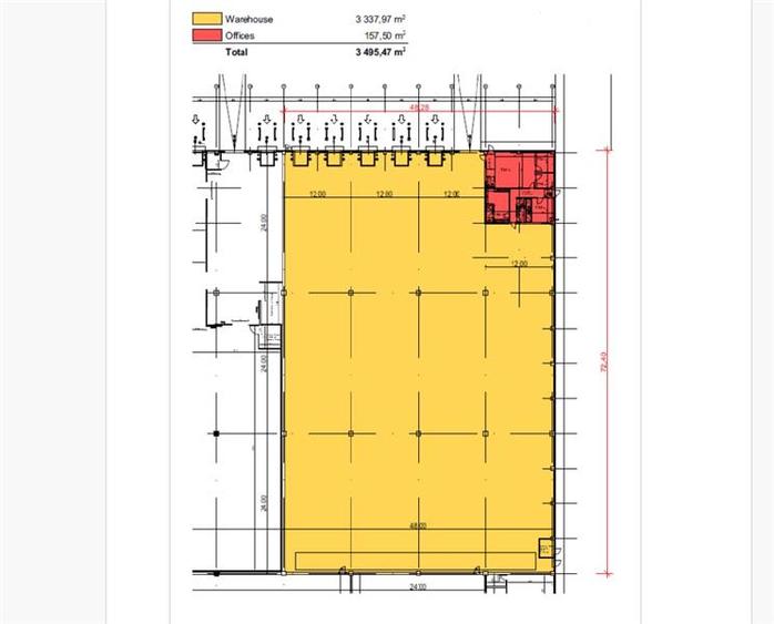 Spațiu industrial, de 3,495 mp, în Lugojului