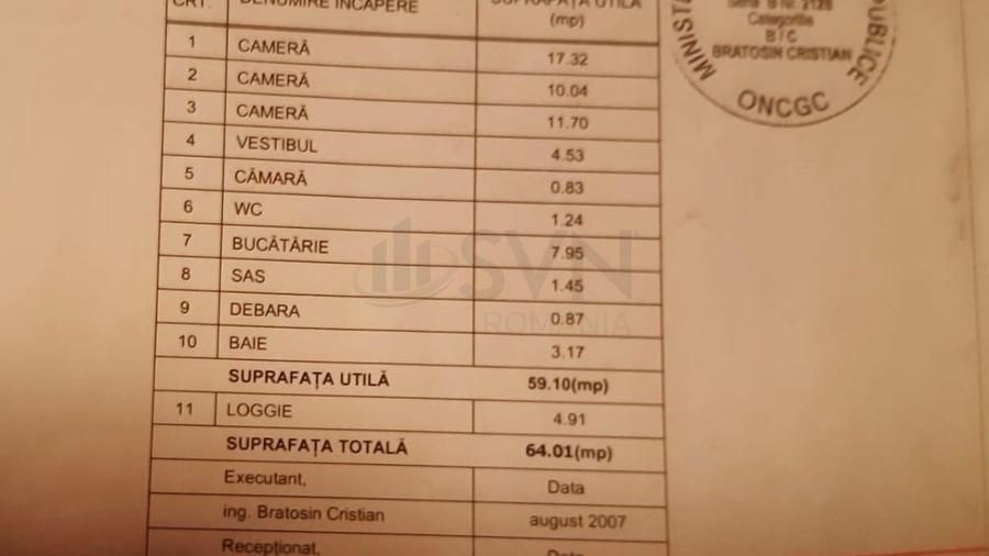 Apartament cu 3 camere decomandat, mobilat în Obor