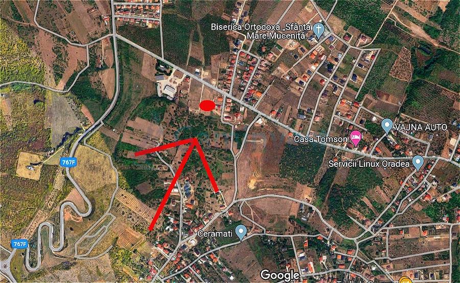 Teren Construcții intravilan de 650 mp, în Paleu