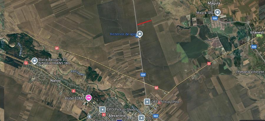 Teren agricol extravilan de 15900 mp, în 1 Mai