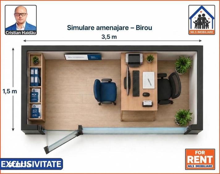 Spațiu comercial, de 5 mp, în Tei