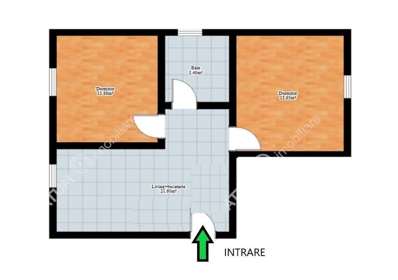 Apartament cu 2 camere decomandat, mobilat în Calea Dumbrăvii