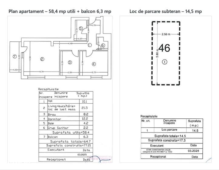 Apartament cu 3 camere în Grivița