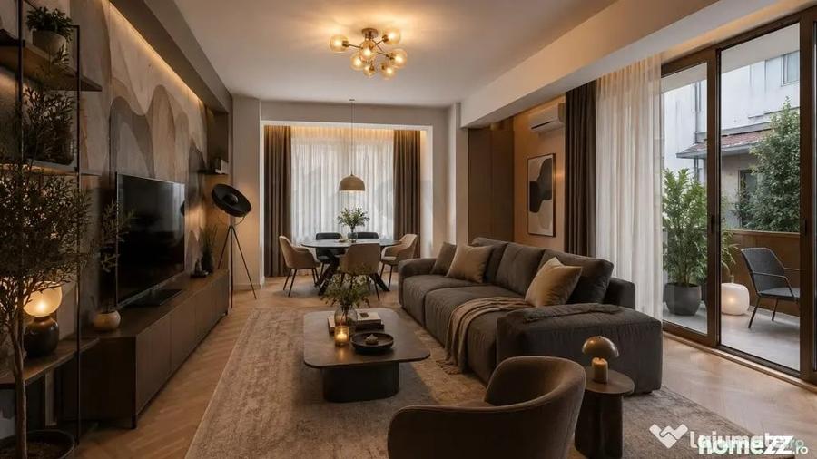 Apartament cu 3 camere semidecomandat în Aviatorilor