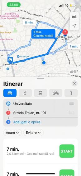 Apartament cu 2 camere în Moșilor