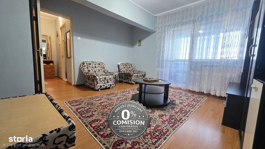 Apartament cu 2 camere semidecomandat, mobilat în Central