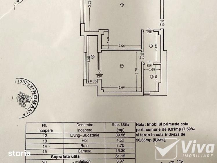 Apartament cu 2 camere în Valea Lupului