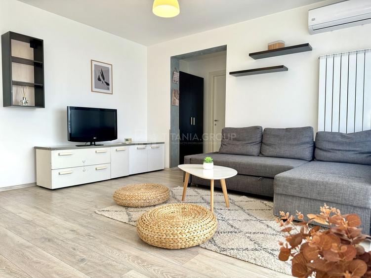 Apartament cu 2 camere semidecomandat, mobilat în Tractorul
