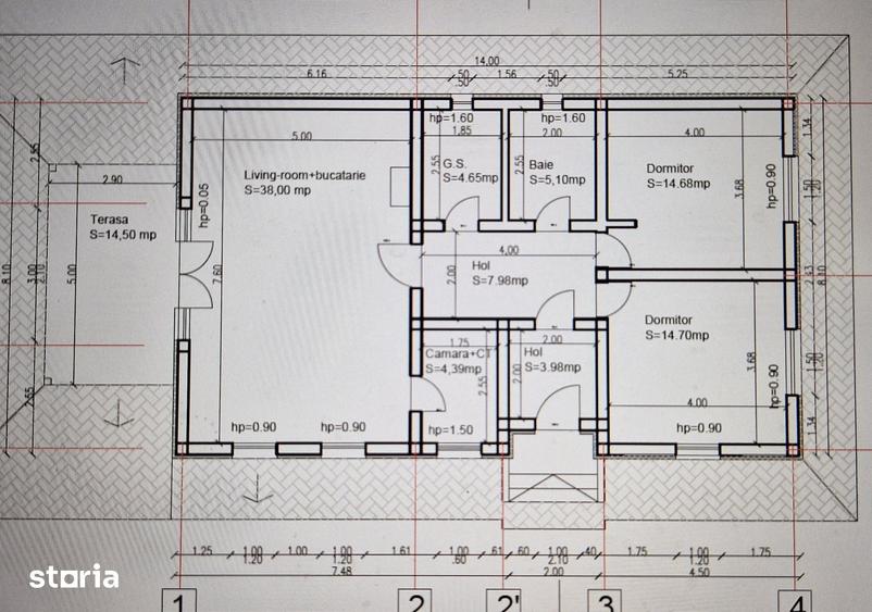Casă cu 3 camere cu Teren 410 Mp în Târgșoru Vechi
