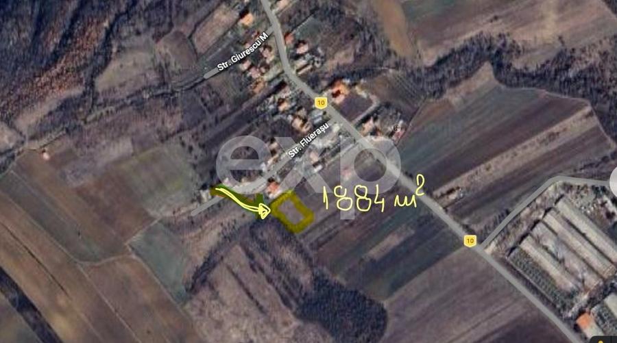 Teren agricol intravilan de 1884 mp, în Izvoru Bârzii