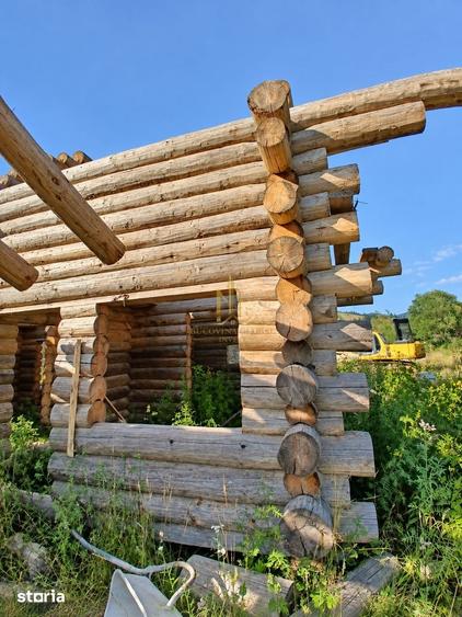 Casa din bu?teni in stadiu structural - zona Stramtura, Vama - 4