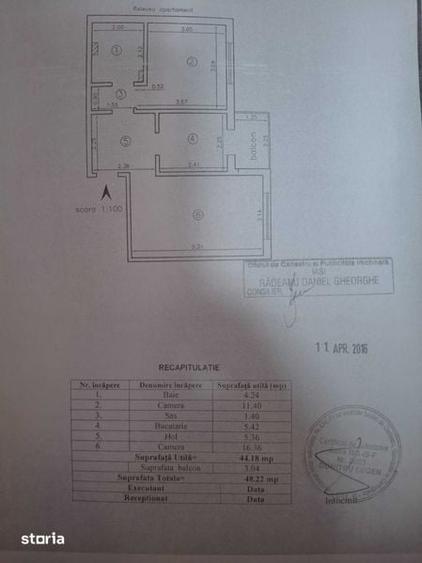 Apartament cu 2 camere decomandat în Dacia