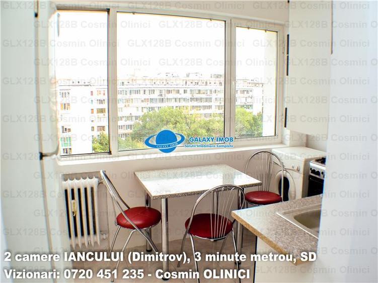 Apartament cu 2 camere semidecomandat, mobilat în Iancului