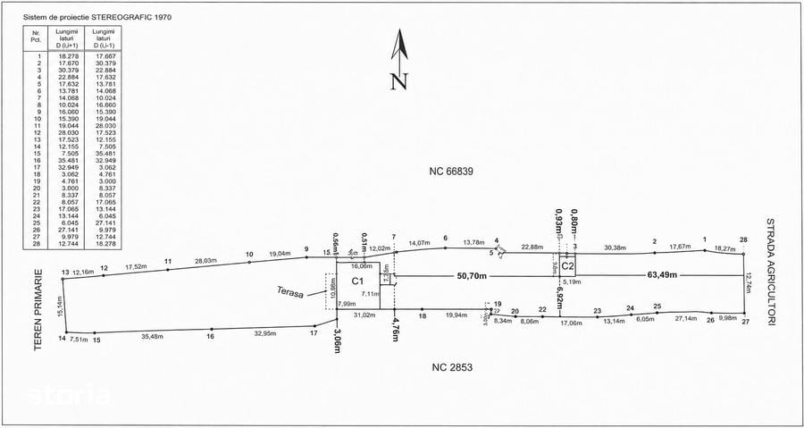 Casă cu 5 camere cu Teren 2500 Mp în Buciumeni
