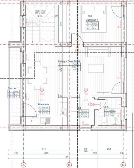 Casă cu 4 camere cu Teren 270 Mp în Chinteni