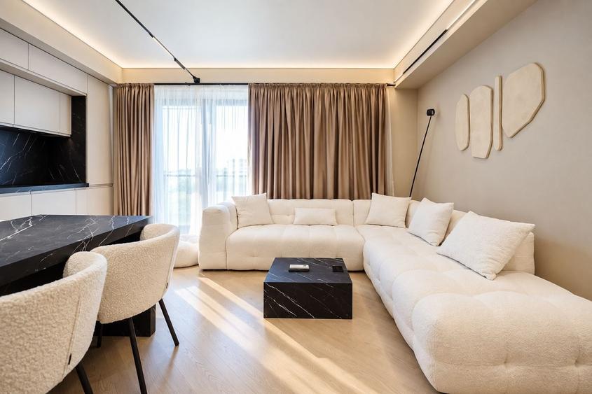Apartament cu 3 camere decomandat, mobilat în Herăstrău