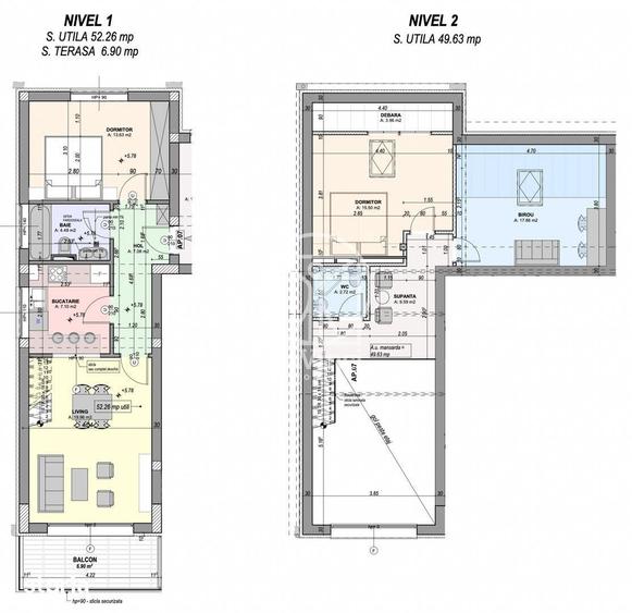 Penthouse 4 camere, 2 bai, intabulat, la cheie - - 5