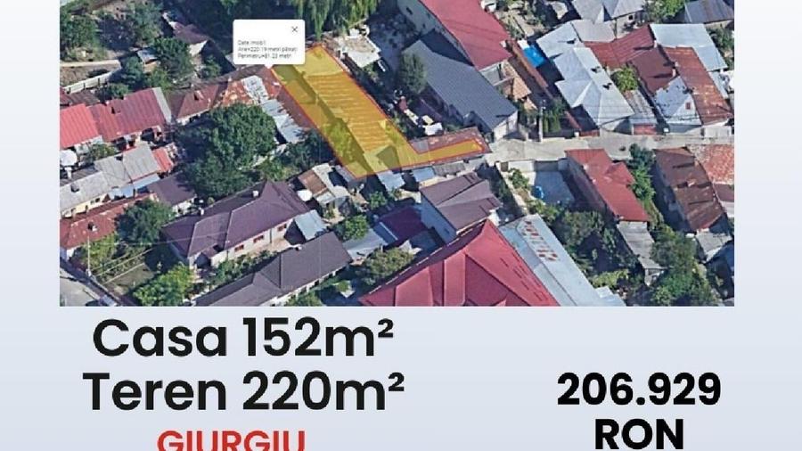 Casă individuală cu 4 camere cu Teren 220 Mp în Central