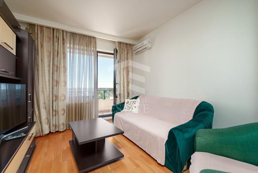 Apartament cu 2 camere semidecomandat, mobilat în Băneasa