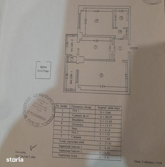 Apartament cu 2 camere decomandat, mobilat în Buzaului