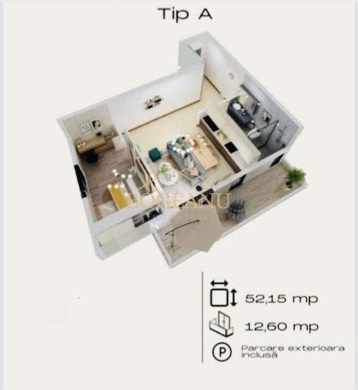 BG105-Apartament 2 camere,Bloc nou,Lift,Terasa,Parcare-Torontalului - 4