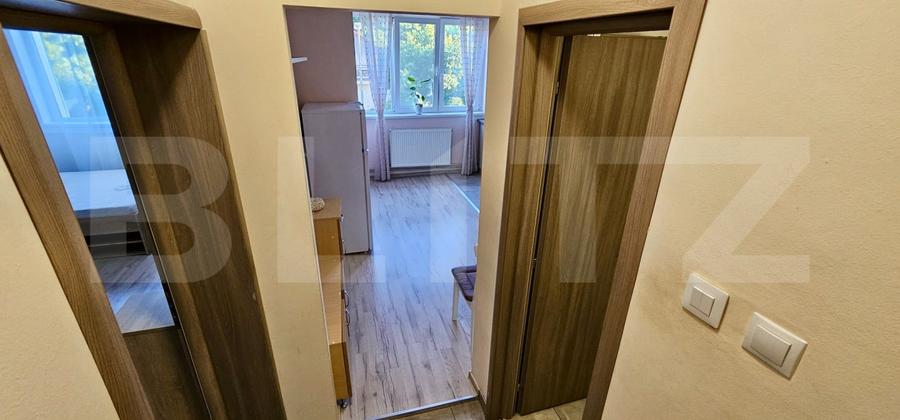 Garsonieră decomandată, mobilată în Gruia