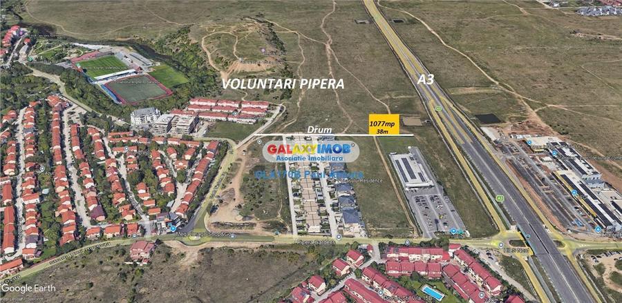 Teren Construcții intravilan de 1340 mp, în Nord