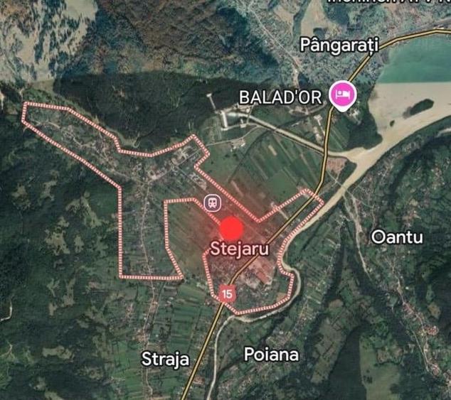 Teren Construcții intravilan de 1672 mp, în Pângărați