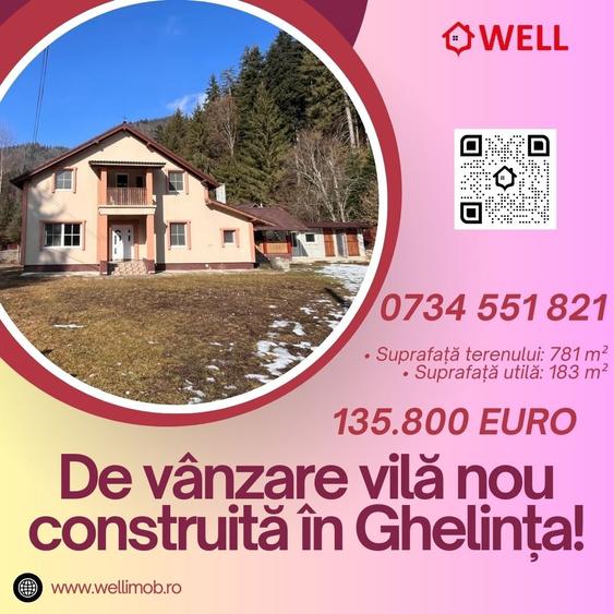 Casă cu 6 camere cu Teren 781 Mp în Ghelința