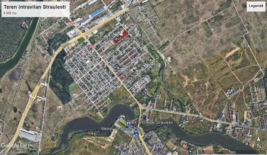 Teren Construcții intravilan de 9996 mp, în Străulești