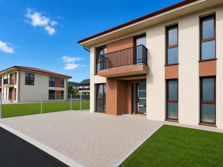 Duplex cu 5 camere cu Canalizare în Chinteni